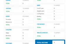 Dave Ramsey Budget Forms Template Download