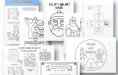 David And Goliath Bible Craft Printable