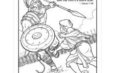 David And Goliath Coloring Page Printable