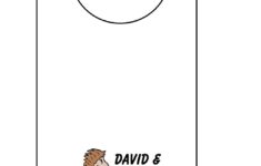 David And Goliath Doorknob Hanger