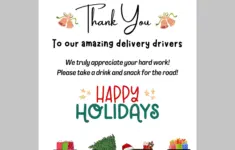 Delivery Driver Appreciation Sign 52476