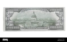 Denomination In One Million Dollars Bills With Tape Image238442186