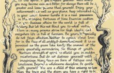 Desiderata