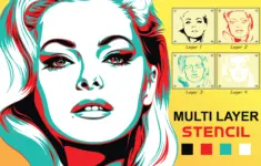 Design Multi Layer Stencil Art For Your Spray Paint Projects