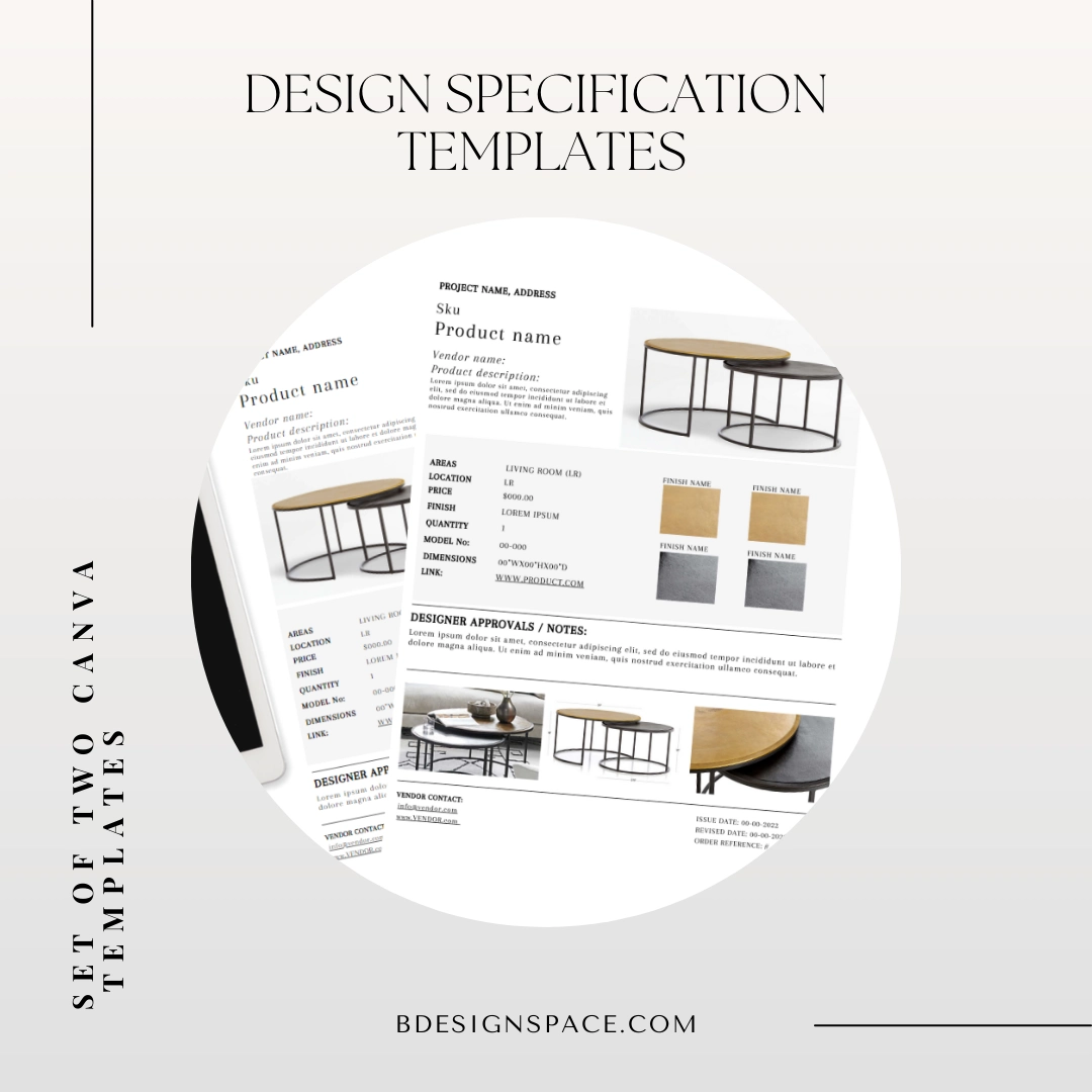 Design Specification Template Design Specification Template