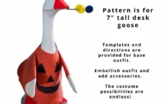 Desk Goose Outfit Sewing Pattern For 7