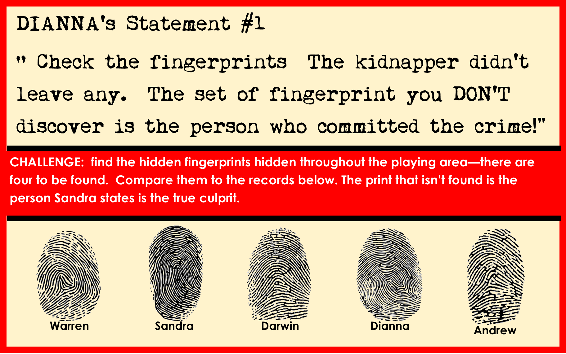 Detective Party Game