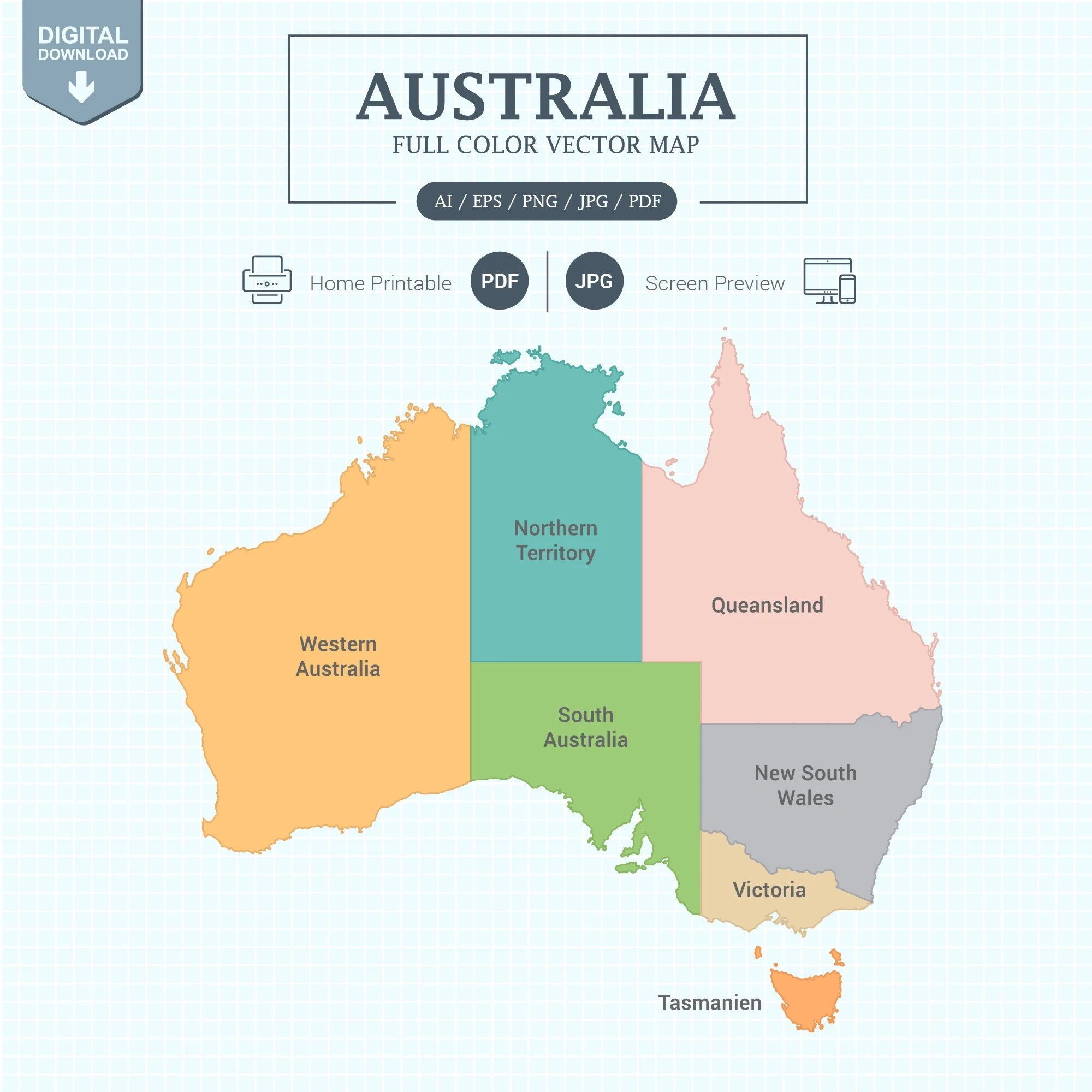 free printable map of australia with states free printable map of australia with states