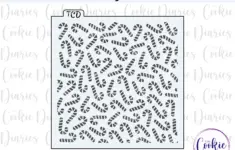 Digital Candy Canes Cookie Stencil File