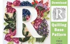 Digital Download Pattern Letter R