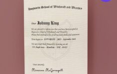 Digital Hogwarts Acceptance Letter Template