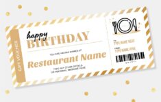 Dinner Gift Voucher Template Printable Pdf