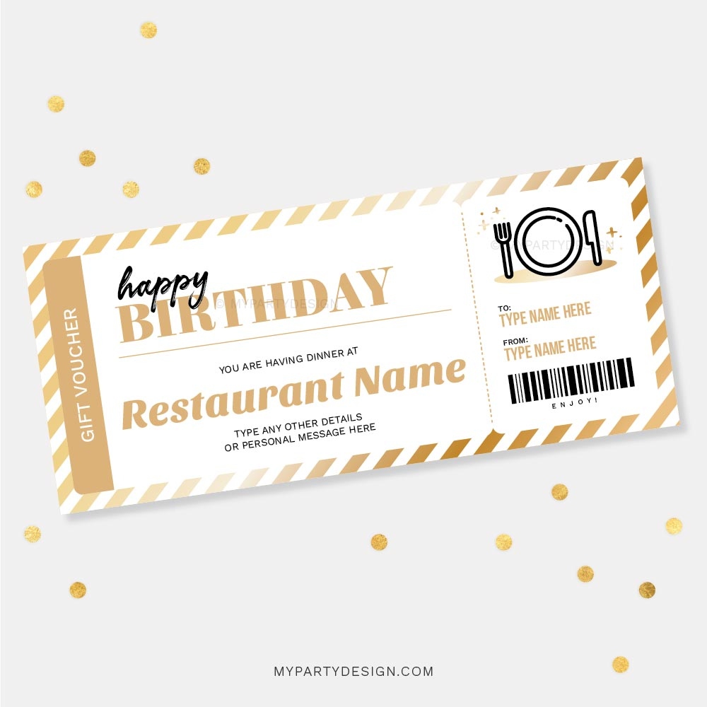 Dinner Gift Voucher Template Printable Pdf Dinner Gift Voucher Template Printable Pdf