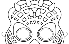 Dinosaur Paper Mask Outline Template