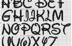 Disney Alphabet 30x30 Stitches Cross Stitch Pattern Free