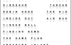 Disney Movies Cryptograms