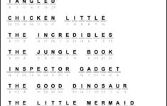 Disney Movies Cryptograms