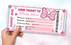 Disney Surprise Gift Ticket Template