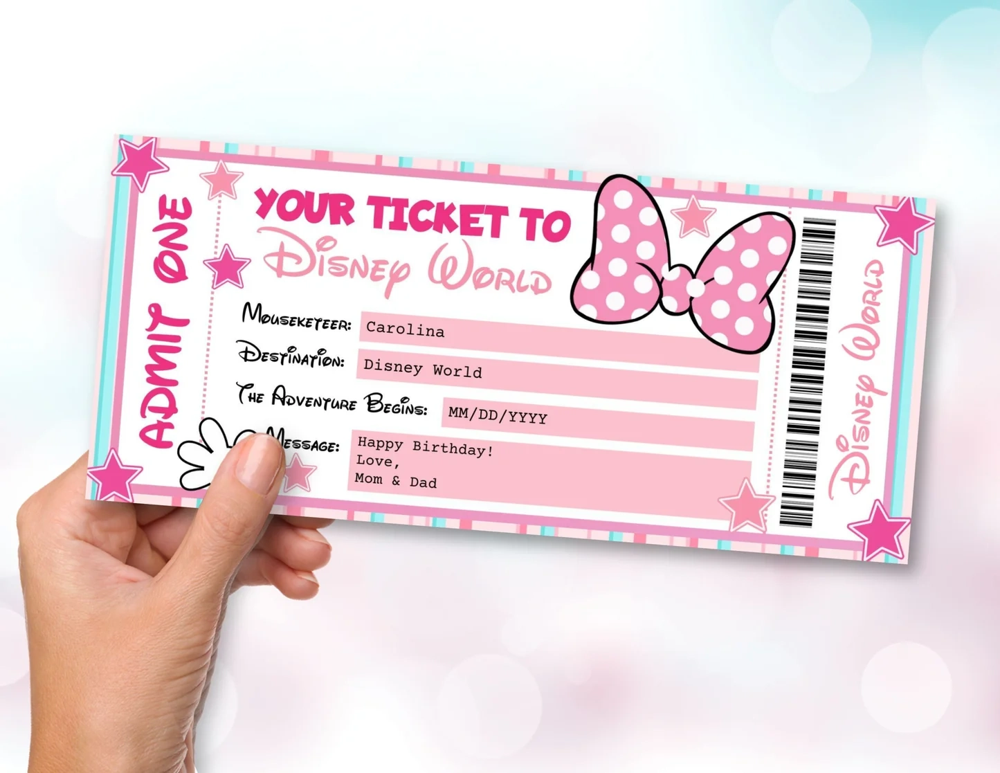 free disneyland ticket template free disneyland ticket template