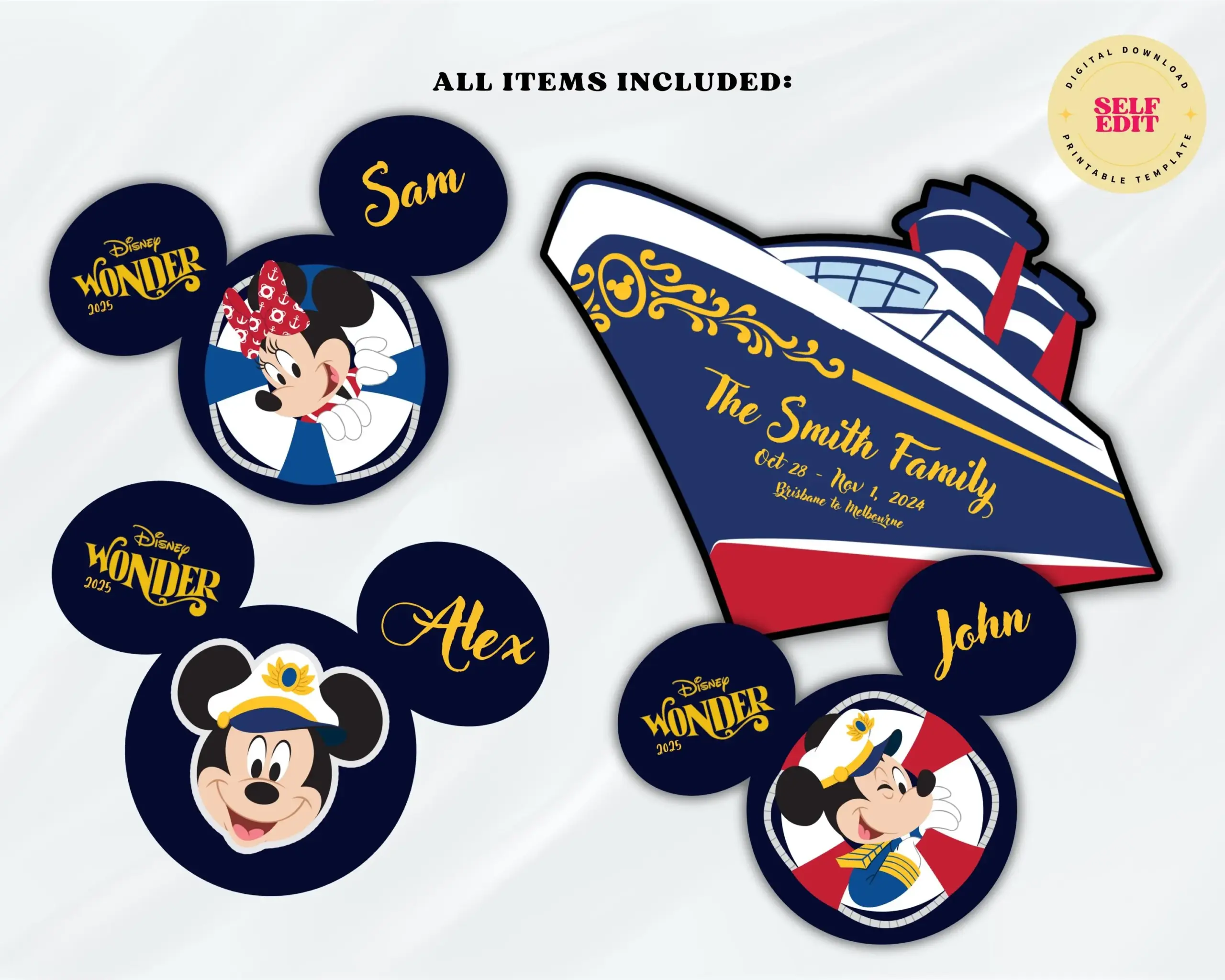 Disney Wonder Cruise Door Magnet