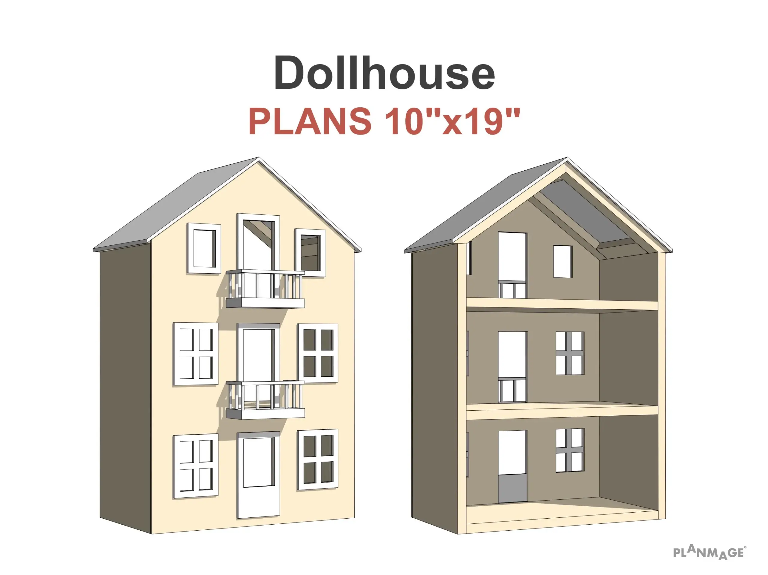 printable free dollhouse plans