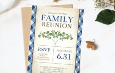 Diy Free Printable Family Reunion Invites