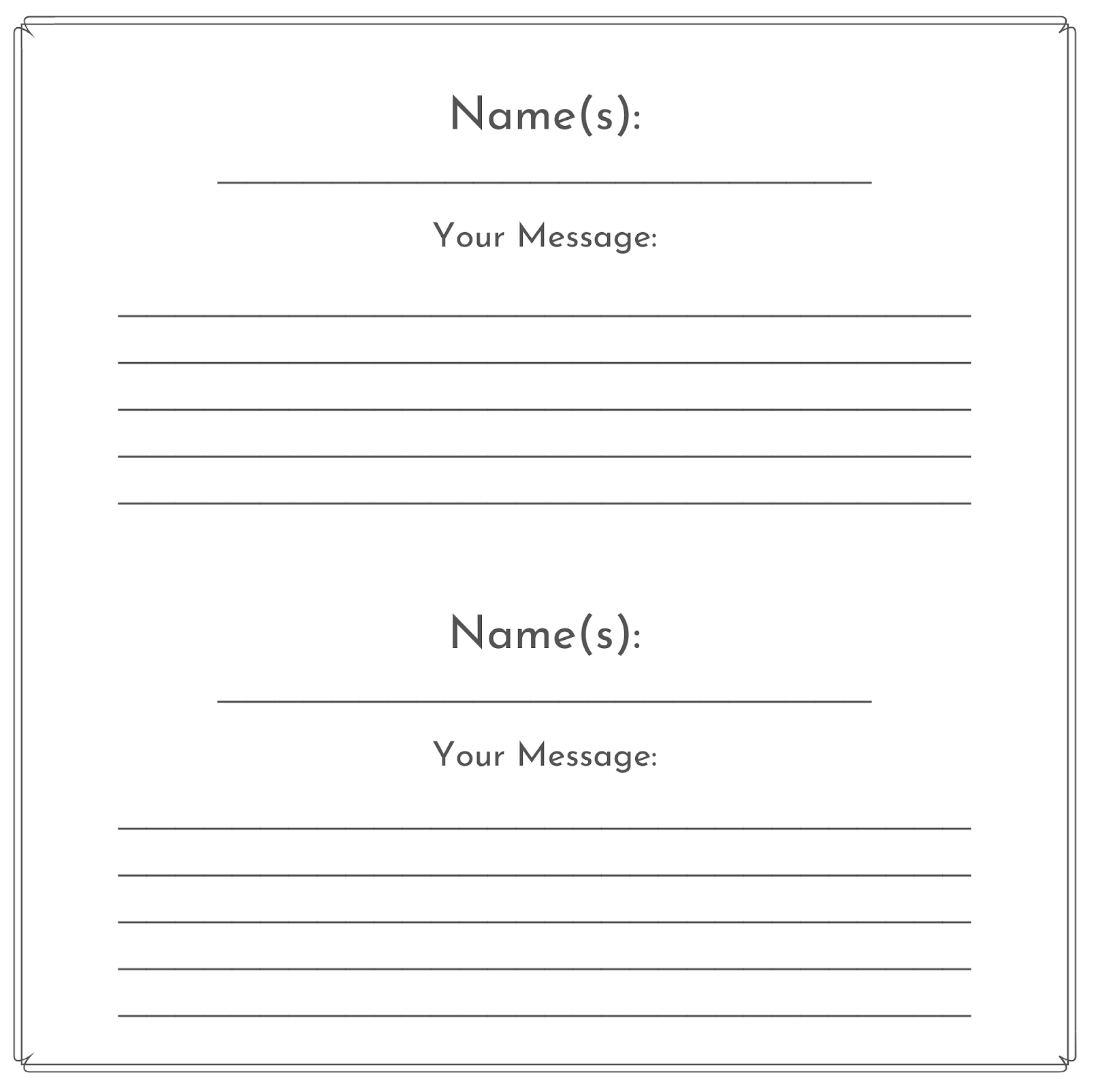 Diy Guest Book Templates Diy Guest Book Templates