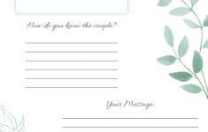 Diy Guest Book Templates