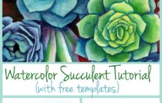Diy Watercolor Succulents