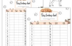 Dog Feeding Tracker Printable Feeding