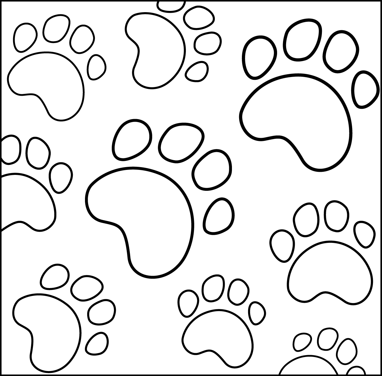 Dog Paw Pattern