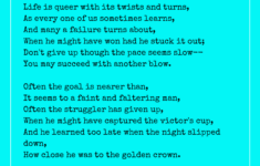Dont Quit Poem
