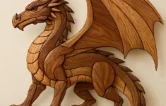 Dragon Intarsia Pattern Diy Scroll Saw
