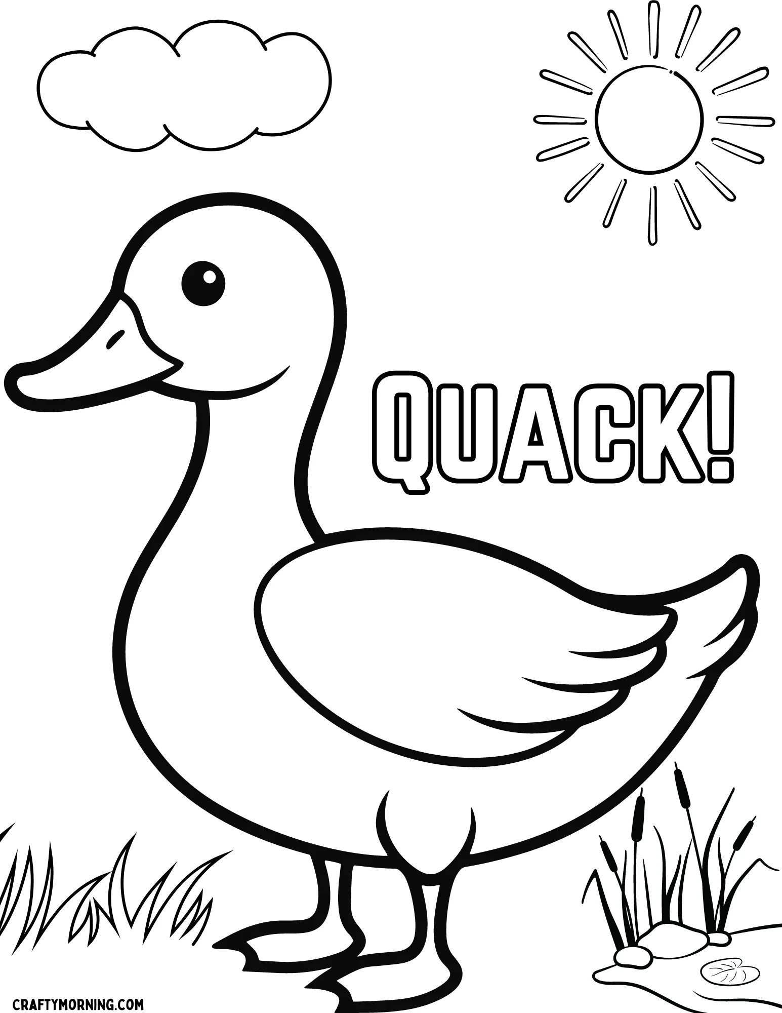 Duck Coloring Pages