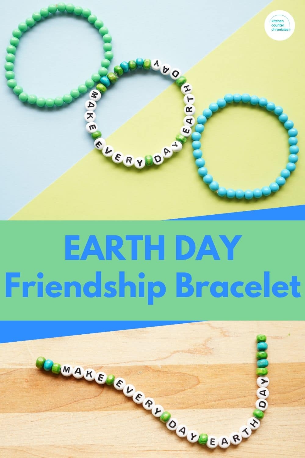 Earth Day Beaded Friendship Bracelet Craft Earth Day Beaded Friendship Bracelet Craft