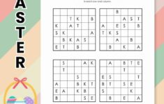 Easter Basket Latin Square Puzzles
