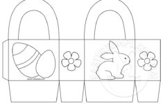 Easter Basket Printable Coloring Page