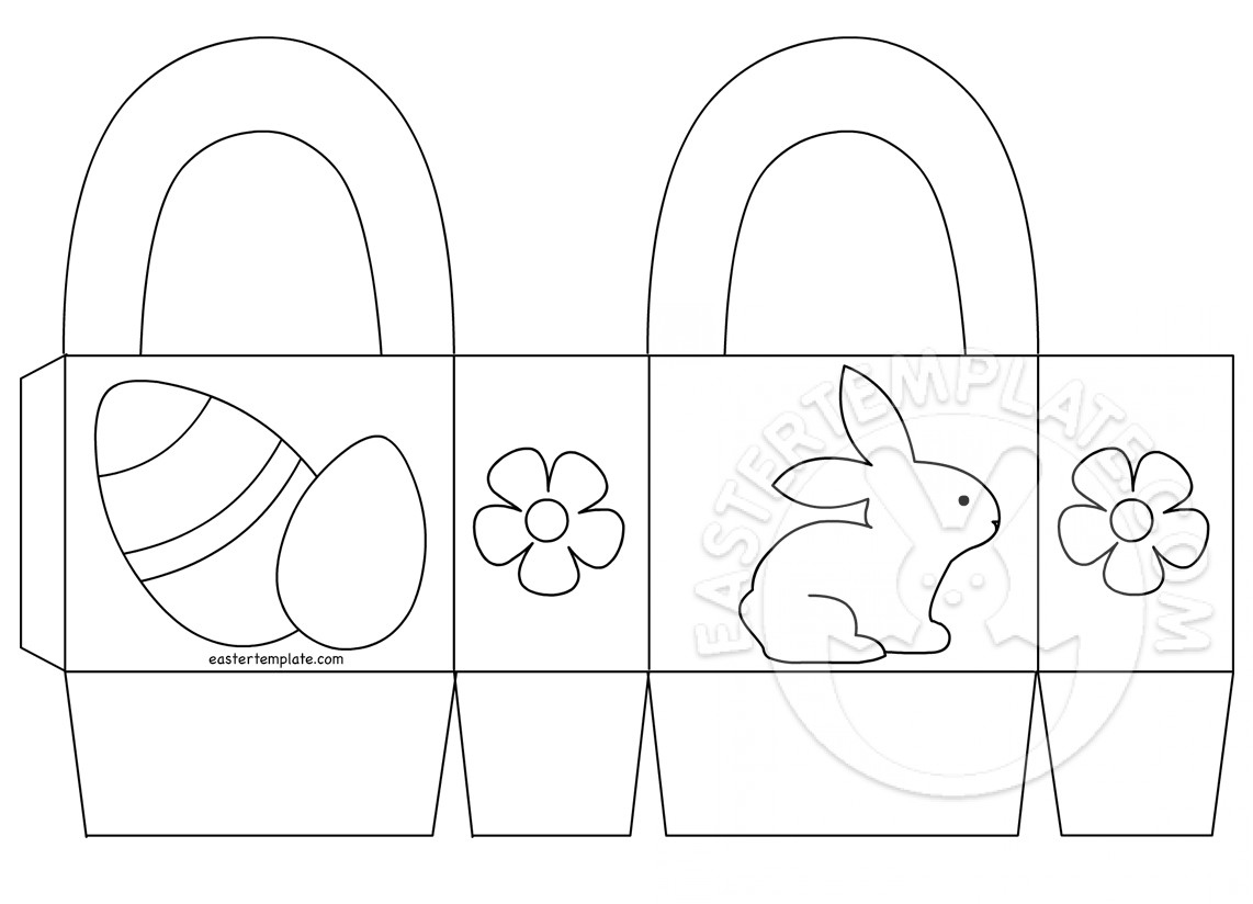 Easter Basket Printable Coloring Page Easter Basket Printable Coloring Page