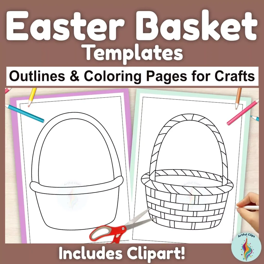 Easter Basket Template Easter Basket Template