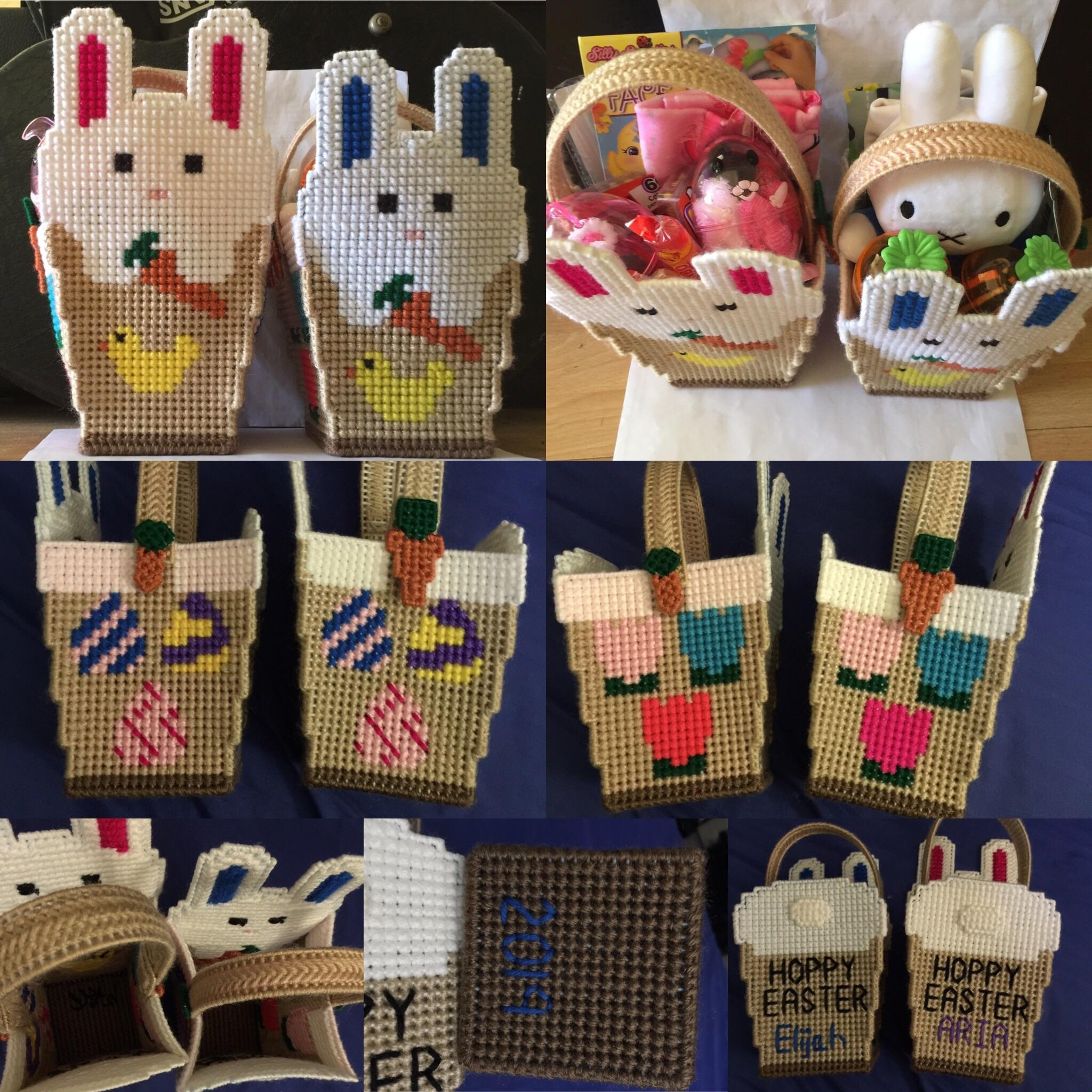 free printable easter basket plastic canvas patterns