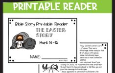 Easter Bible Story Printable Reader