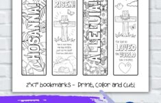 Easter Bible Themed Coloring Bookmarks