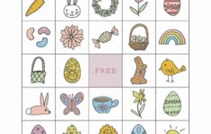 Easter Bingo Free Printable For Kids