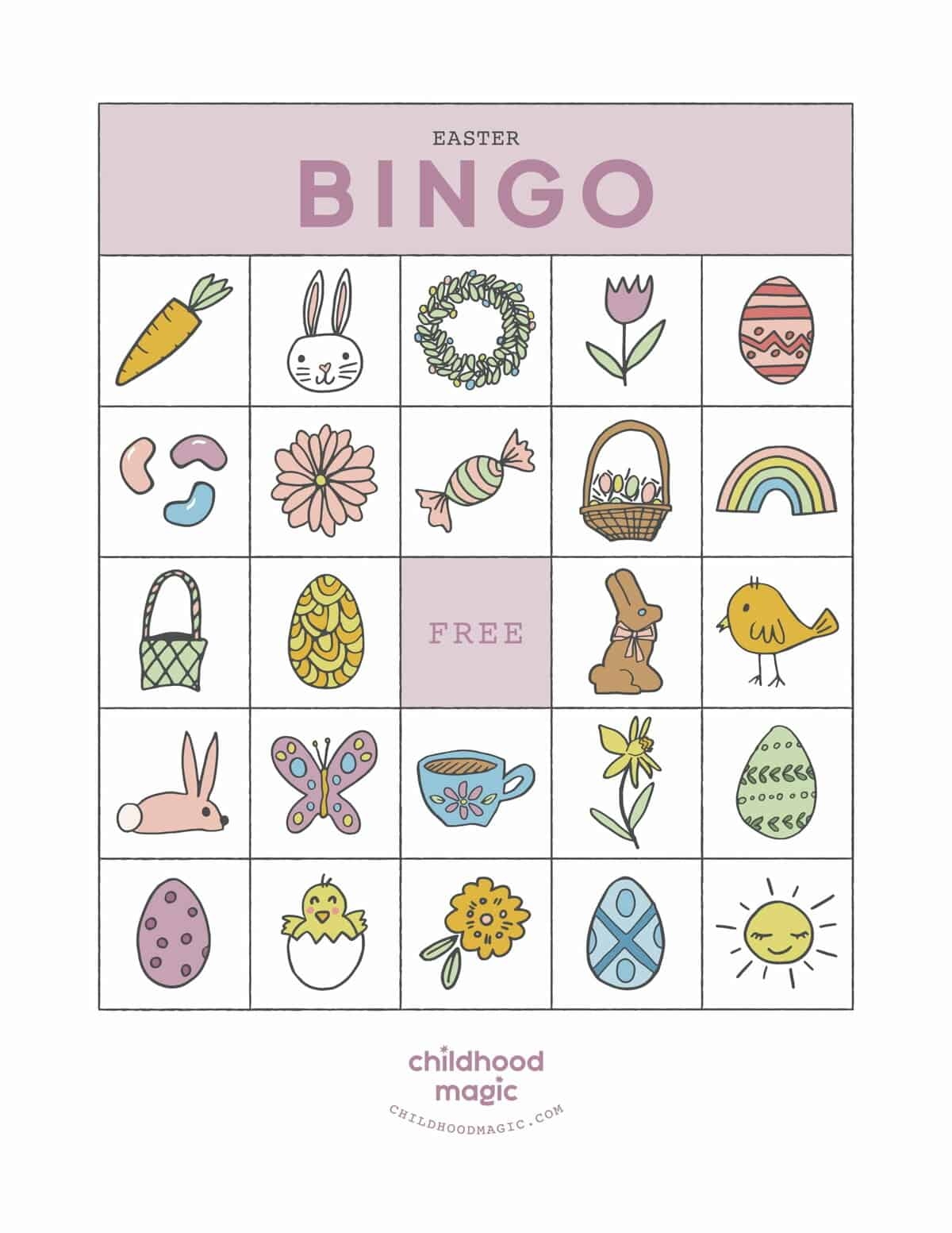 easter eggs bingo printable easter eggs bingo printable