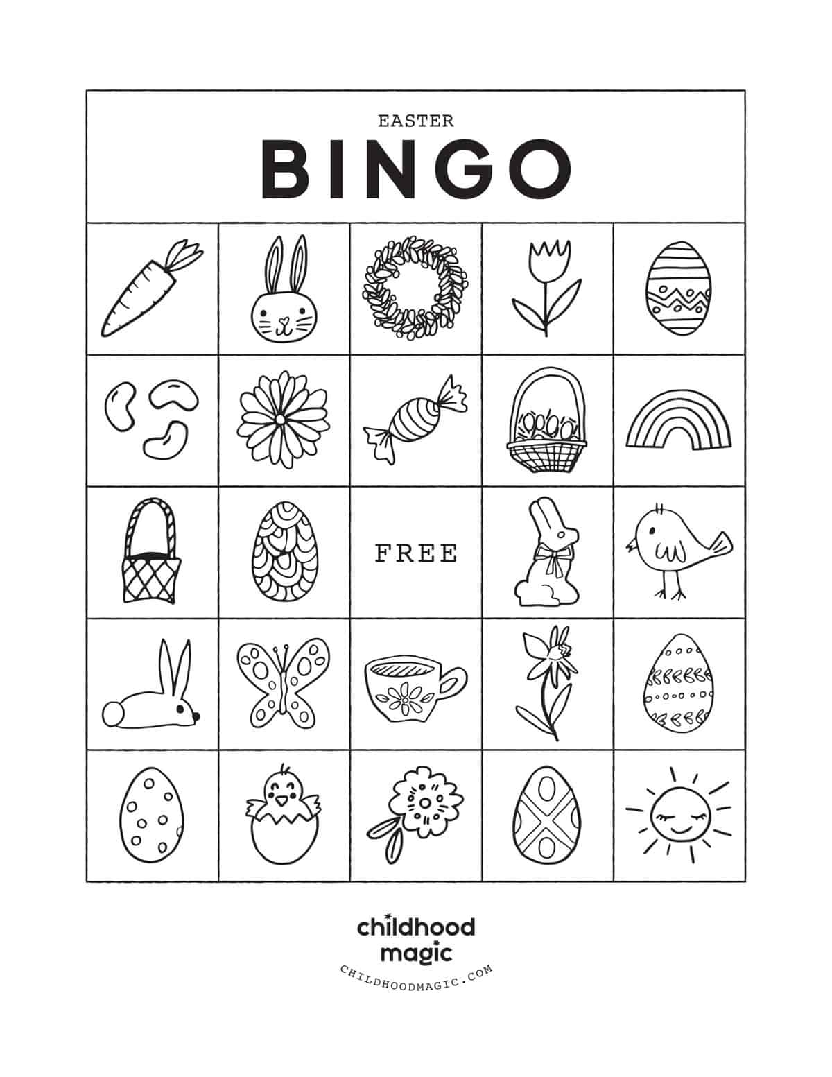 Easter Bingo Free Printable For Kids Easter Bingo Free Printable For Kids