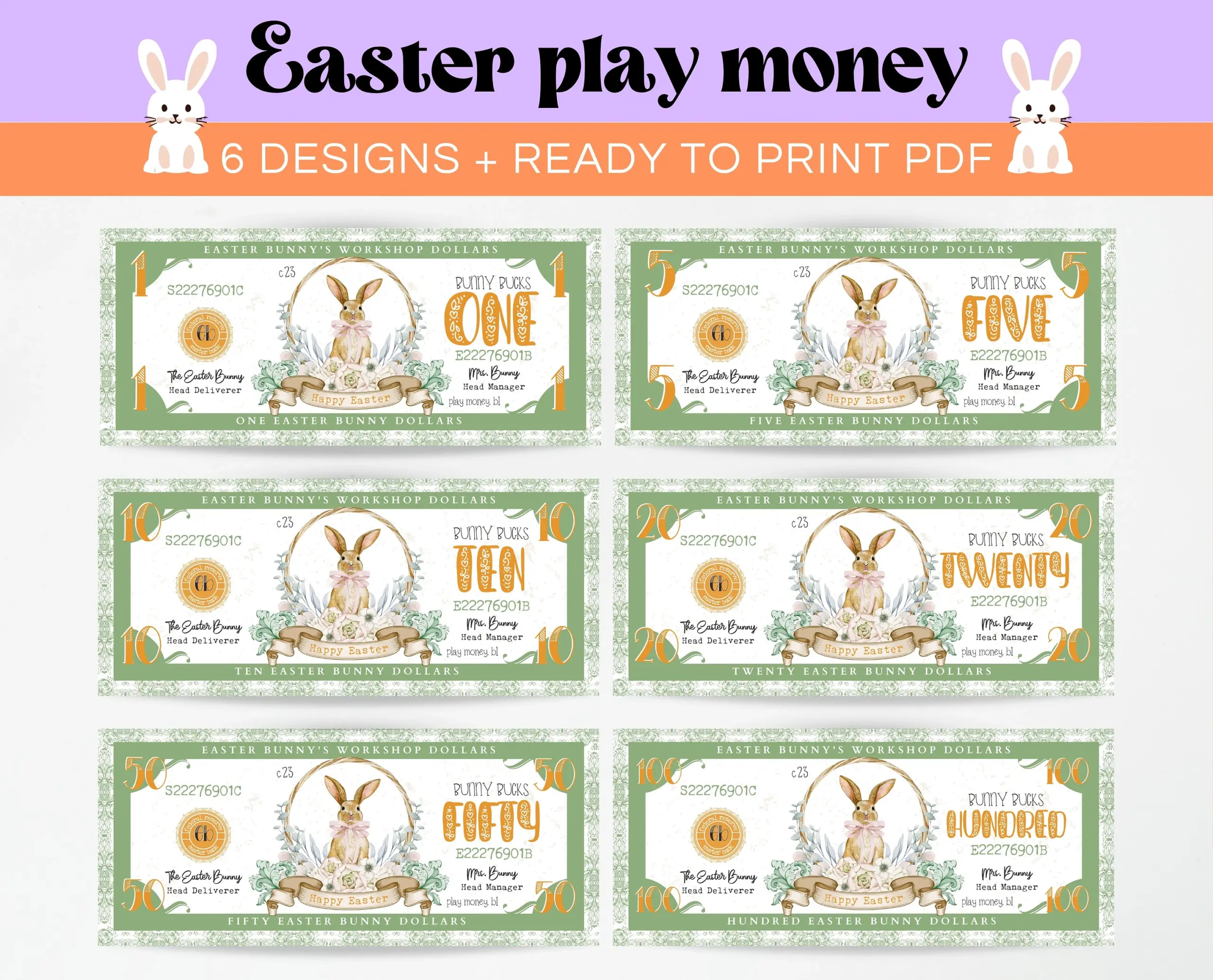 easter bunny money printable easter bunny money printable