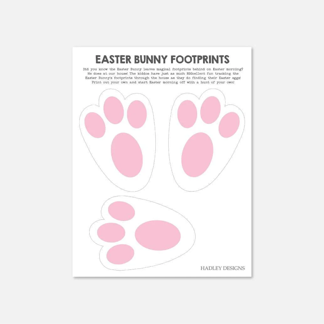 free printable easter bunny feet template free printable easter bunny feet template