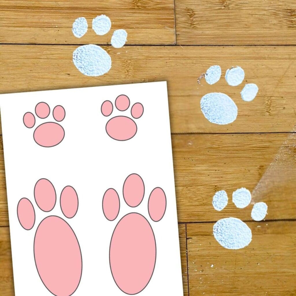 Easter Bunny Footprints Easter Bunny Footprints