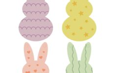 Easter Bunny Garland Craft With Free Printable