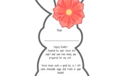 Easter Bunny Letter Free Printable